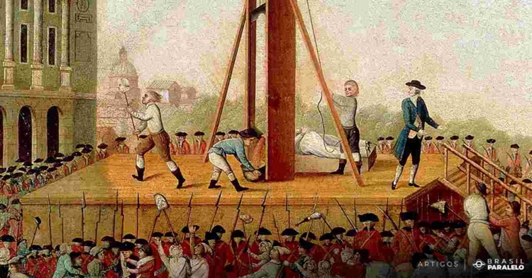 Robespierre mandou, pessoalmente, centenas de pessoas para a guilhotina e acabou da mesma forma: decapitado numa guilhotina pelos seus aliados.